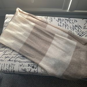 Cream and Tan Scarf Hannah Rose